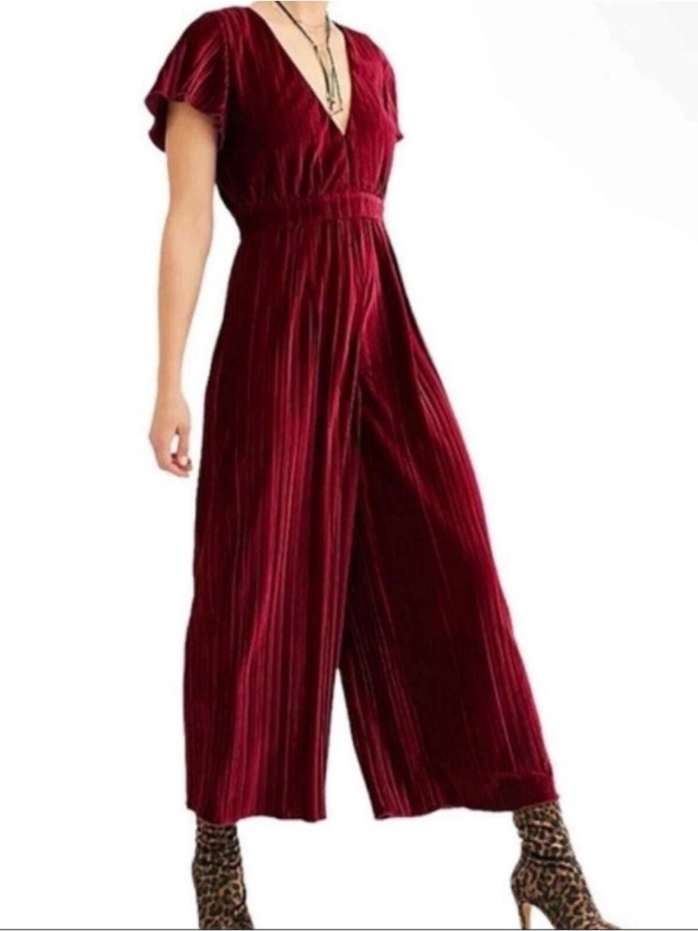 MINKPINK from Free People Burgundy Wine Bordeaux Lex Jumpsuit